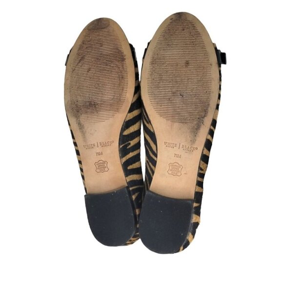 WHBM Barcelona Cowhide Tiger Print Ballet Flats 7.5 - Picture 5 of 9